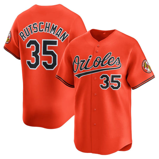 Baltimore Orioles #35 Adley Rutschman 2nd Alternate Limited Player Jersey - Orange Stitched Baseball Jersey