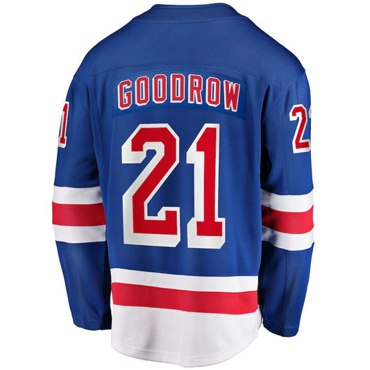NY.Rangers #21 Barclay Goodrow Fanatics Branded Home Breakaway Player Jersey Blue Blue Stitched American Hockey Jerseys CROVYIE
