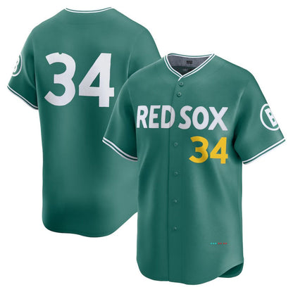 Boston Red Sox #34 David Ortiz 2025 City Connect Limited Retired Player Jersey - Green Stitched Baseball Jersey