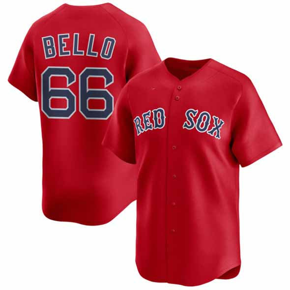 Boston Red Sox #66 Brayan Bello Red 2024 Alternate Limited Stitched Baseball Jersey