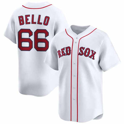 Boston Red Sox #66 Brayan Bello White 2024 Home Limited Stitched Baseball Jersey