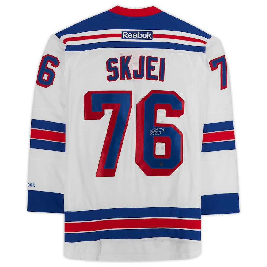 NY.Rangers #76 Brady Skjei Fanatics Authentic Autographed Reebok Premier Jersey White Stitched American Hockey Jerseys CROVYIE