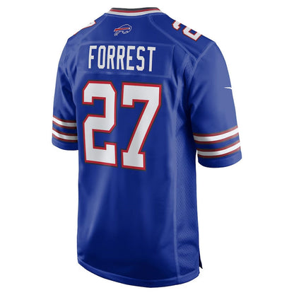 B.Bills #27 Darrick Forrest Royal Team Game American Football Jerseys