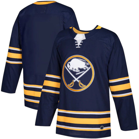 B.Sabres Home Authentic Blank Jersey Navy Stitched American Hockey Jerseys CROVYIE