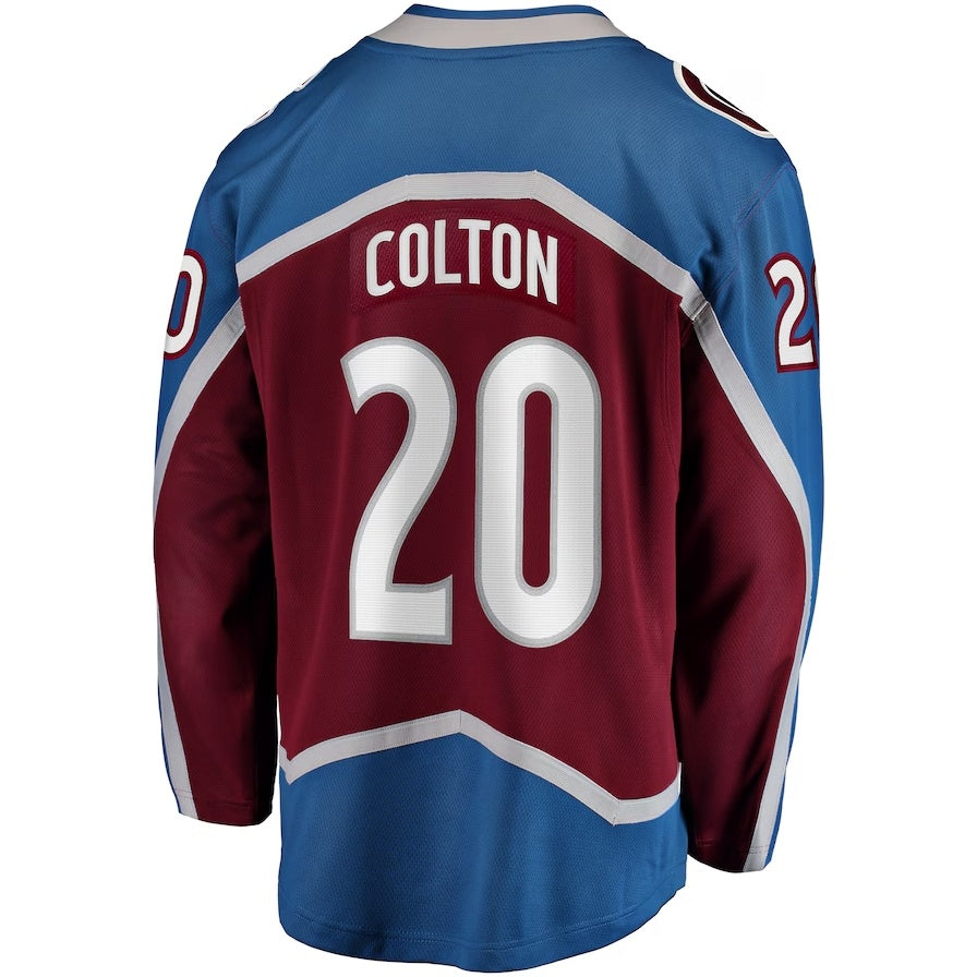 C.Avalanche #20 Ross Colton Fanatics Home Breakaway Jersey - Maroon Stitched American Hockey Jerseys CROVYIE