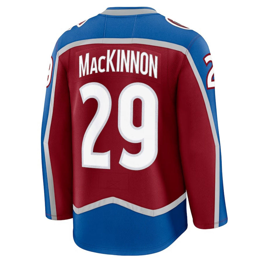 C.Avalanche #29 Nathan MacKinnon Fanatics Home Premium Jersey - Burgundy Stitched American Hockey Jerseys CROVYIE