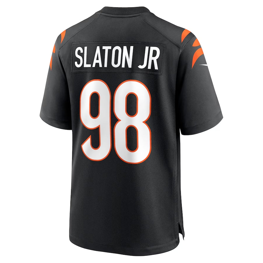 C.Bengals #98 Tedarrell Slaton Jr Black Team Game Stitched American Football Jerseys