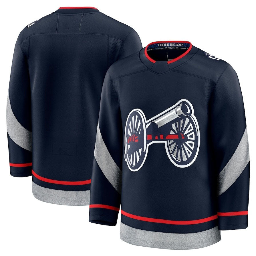 C.Blue Jackets Fanatics 2025 Stadium Series Premium Jersey - Navy Stitched American Hockey Jerseys CROVYIE