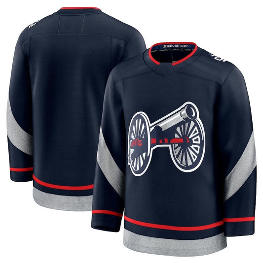 C.Blue Jackets Fanatics 2025 Stadium Series Premium Jersey - Navy Stitched American Hockey Jerseys CROVYIE