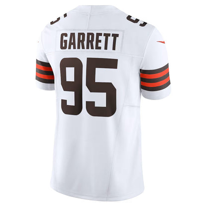 C.Browns #95 Myles Garrett White Vapor F.U.S.E. Limited Stitched American Football Jerseys