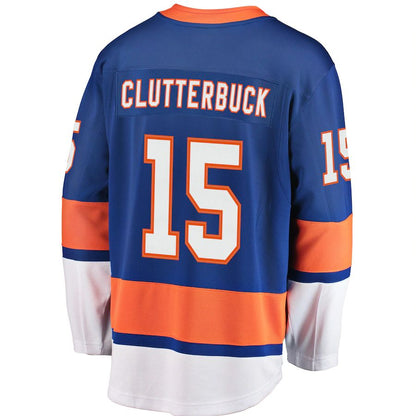 NY.Islanders #15 Cal Clutterbuck Fanatics Branded Breakaway Player Jersey Royal Stitched American Hockey Jerseys CROVYIE