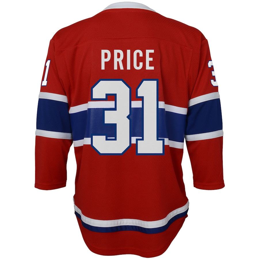M.Canadiens #31 Carey Price Home Replica Player Jersey Red Stitched American Hockey Jerseys CROVYIE