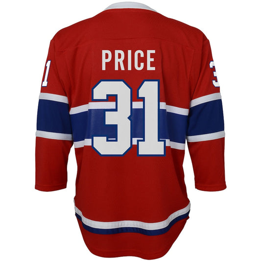 M.Canadiens #31 Carey Price Home Replica Player Jersey Red Stitched American Hockey Jerseys CROVYIE