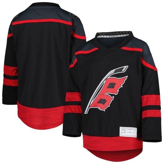C.Hurricanes 2022-23 Home Replica Jersey Black Stitched American Hockey Jerseys CROVYIE