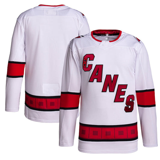 C.Hurricanes Away Primegreen Authentic Pro Jersey White Stitched American Hockey Jerseys CROVYIE