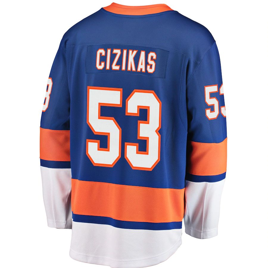 NY.Islanders #53 Casey Cizikas Fanatics Branded Breakaway Player Jersey Royal Stitched American Hockey Jerseys CROVYIE
