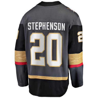 V.Golden Knights #20 Chandler Stephenson Fanatics Branded Alternate Breakaway Player Jersey Gray Fanatics Jersey Stitched American Hockey Jerseys CROVYIE