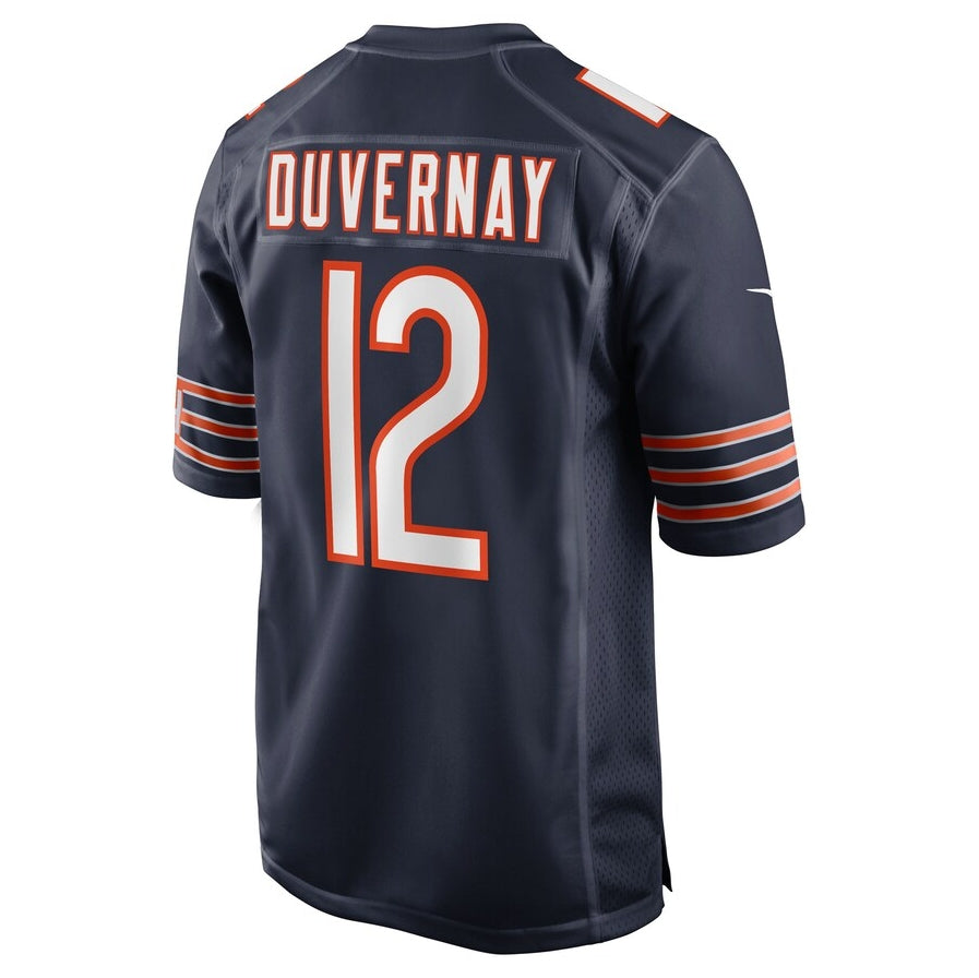 C.Bears #12 Devin Duvernay Navy Team Game American Football Jerseys