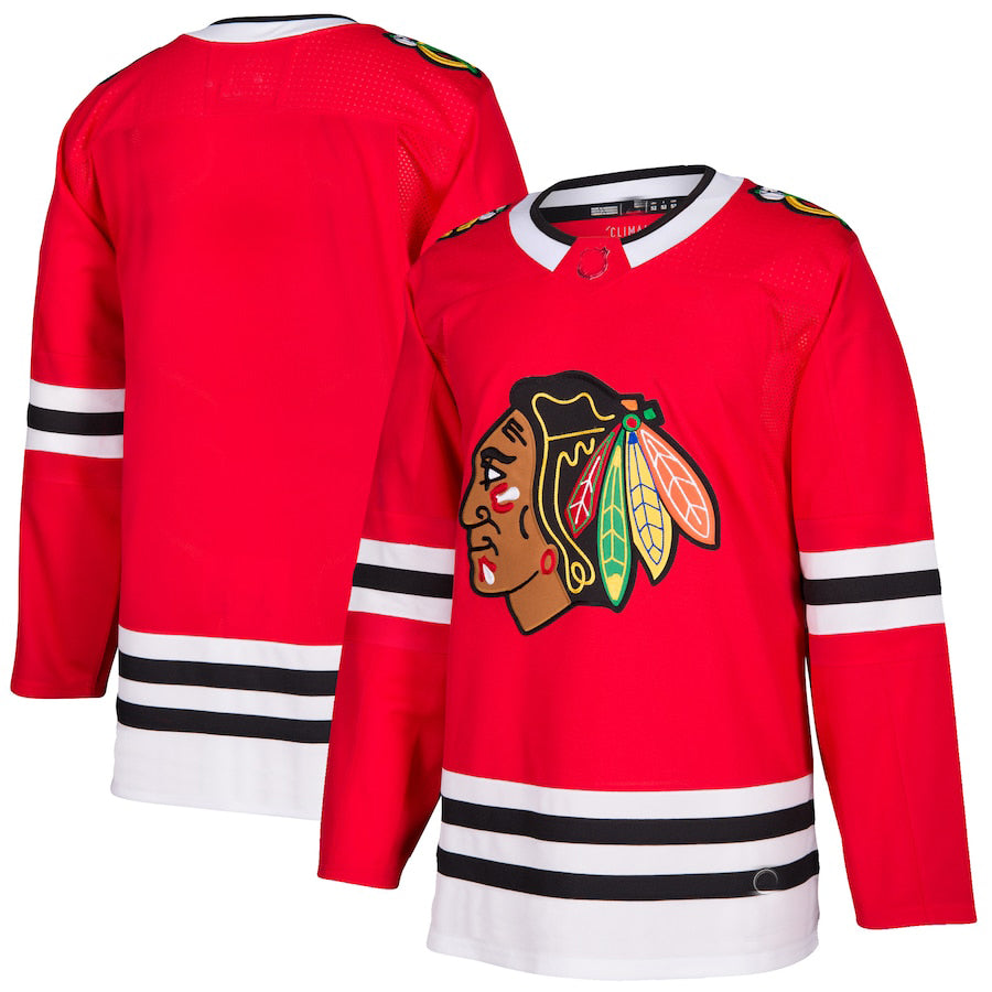 C.Blackhawks Home Authentic Blank Jersey Red Stitched American Hockey Jerseys CROVYIE