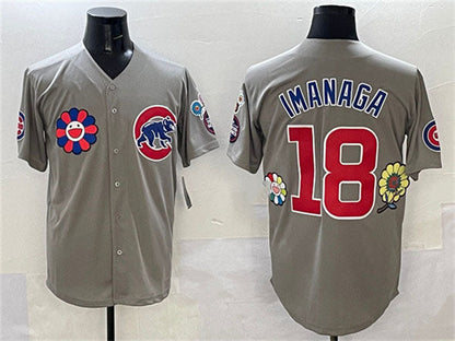 Chicago Cubs #18 Sh¨­ta Imanaga Gray 2025 Tokyo Series Limited Stitched Baseball Jersey