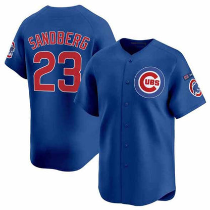Chicago Cubs #23 Ryne Sandberg Royal 'Ryne Sandberg Tribute' Vapor Limited V3 Stitched Baseball Jersey