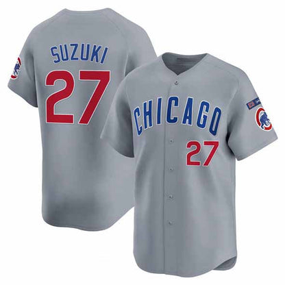 Chicago Cubs #27 Seiya Suzuki Gray 'Ryne Sandberg Tribute' Vapor Limited V3 Stitched Baseball Jersey