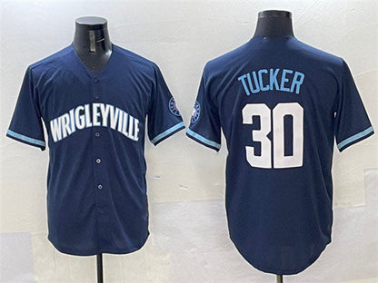Chicago Cubs #30 Kyle Tucker Navy City Connect Stitched Baseball Jersey