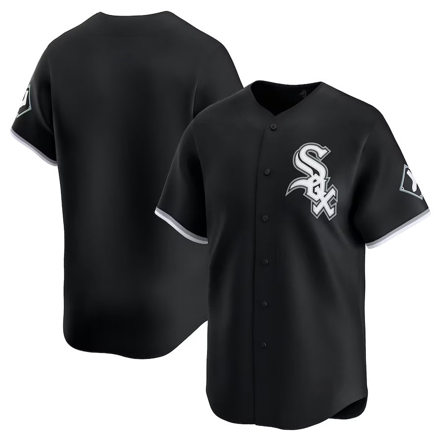 Chicago White Sox Alternate Limited Jersey - Black Stitched Baseball Jersey