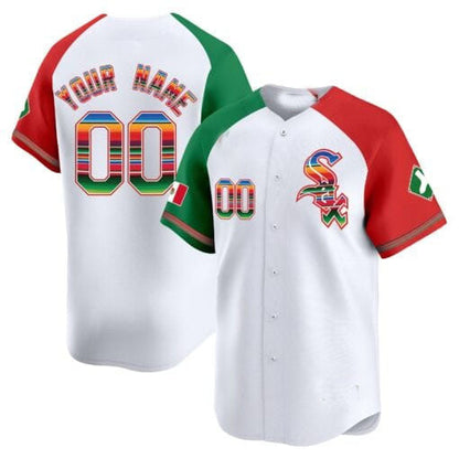 Custom Chicago White Sox Mexico Vapor Premier Limited V2 ¨C All Stitched Baseball Jersey