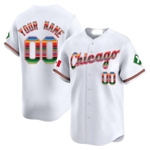 Custom Chicago White Sox Mexico Vapor Premier Limited V3 ¨C All Stitched Baseball Jersey