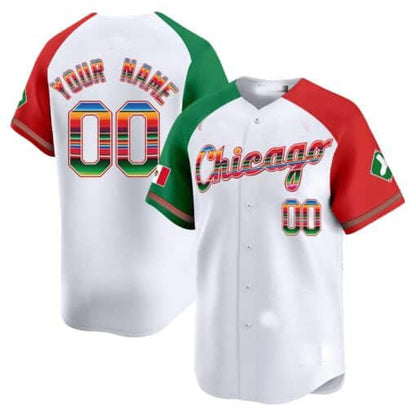 Custom Chicago White Sox Mexico Vapor Premier Limited V3 ¨C All Stitched Baseball Jersey