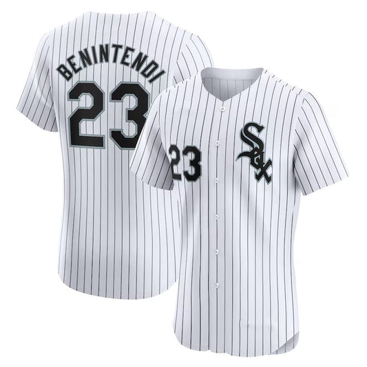 Chicago White Sox #23 Andrew Benintendi Home Elite Player Jersey - White Stitched Baseball Jersey