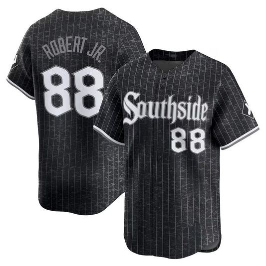 Chicago White Sox #88 Luis Robert Jr. City Connect Limited Player Jersey - Black Stitched Baseball Jersey