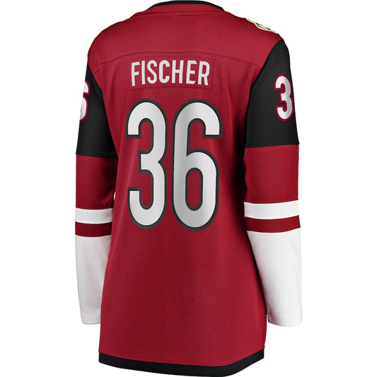 A.Coyotes #36 Christian Fischer Fanatics Branded Breakaway Player Jersey Garnet Stitched American Hockey Jerseys CROVYIE