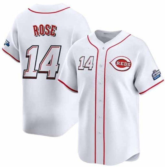 Cincinnati Reds #14 Pete Rose White 2025 Speedway Classic Home Limited Stitched Baseball Jersey