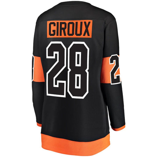 P.Flyers #28 Claude Giroux Fanatics Branded Alternate Breakaway Player Jersey Black Stitched American Hockey Jerseys CROVYIE
