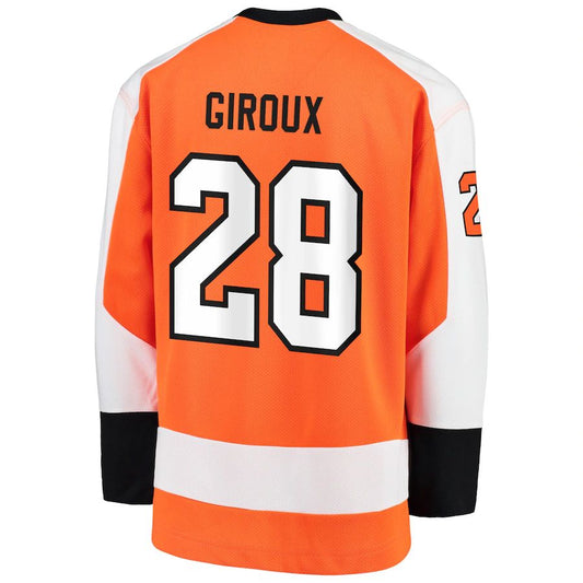 P.Flyers #28 Claude Giroux Fanatics Branded Replica Player Jersey Orange Stitched American Hockey Jerseys CROVYIE