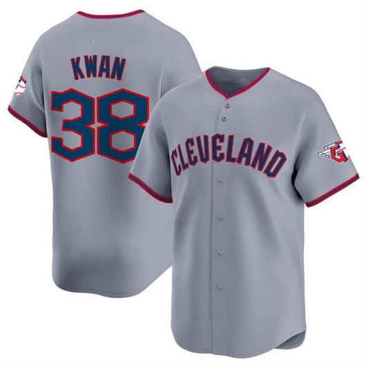 Cleveland Guardians #38 Steven Kwan Gray 2025 Alternate Limited Stitched Baseball Jersey