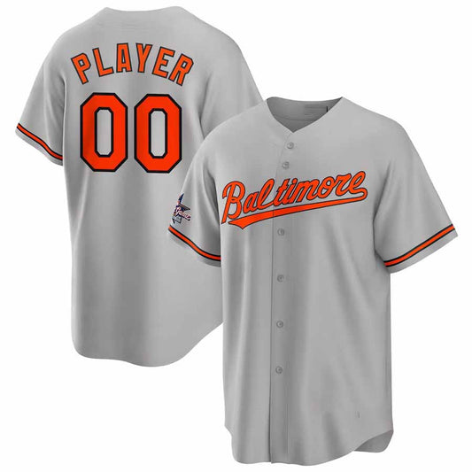 Custom Baltimore Orioles 2025 All-Star Game Away Pick-A-Player Replica Jersey - Gray Baseball Jerseys