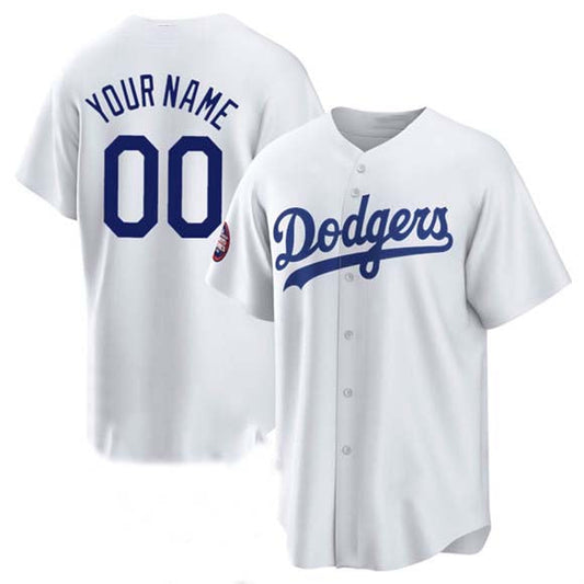 Custom Los Angeles Dodgers ACTIVE PLAYER White 2025 World Tour Tokyo Series Home Stitched Baseball Jersey