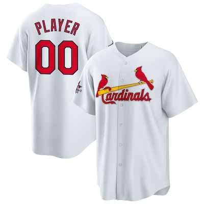 Custom St. Louis Cardinals 2025 All-Star Game Home Pick-A-Player Replica Jersey - White Baseball Jerseys