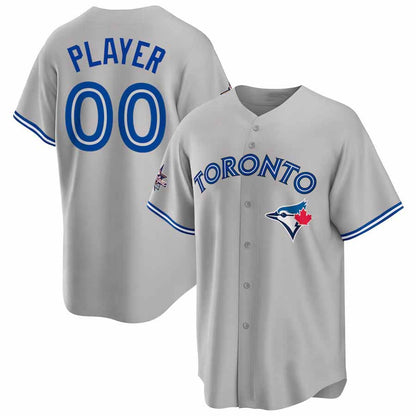 Custom Toronto Blue Jays 2025 All-Star Game Away Pick-A-Player Replica Jersey - Gray Baseball Jerseys