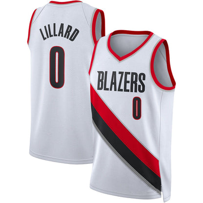 P.Trail Blazers #0 Damian Lillard Unisex 2022-23 Swingman Jersey Association Edition White Stitched American Basketball Jersey