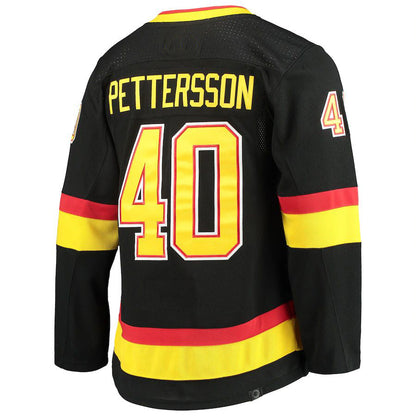 V.Canucks #40 Elias Pettersson Alternate Primegreen Authentic Pro Player Jersey Black Stitched American Hockey Jerseys CROVYIE