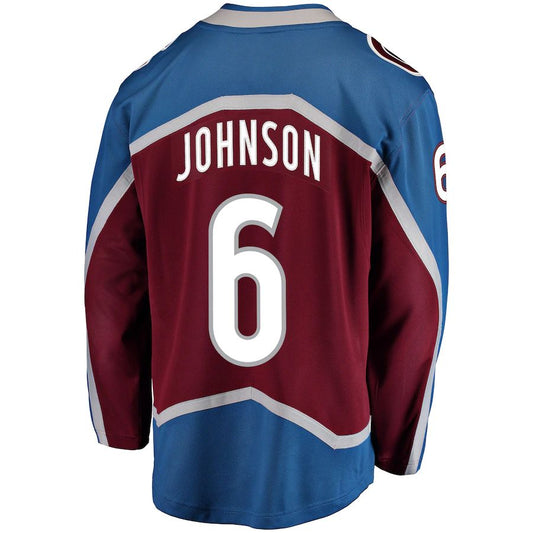 C.Avalanche #6 Erik Johnson Fanatics Branded Breakaway Player Jersey Burgundy Stitched American Hockey Jerseys CROVYIE