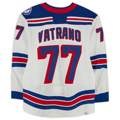 NY.Rangers #77 Frank Vatrano Fanatics Authentic Game-Used Set 3 Jersey Worn During Games Played Between March 20 and April 23, 2022 White Stitched American Hockey Jerseys CROVYIE