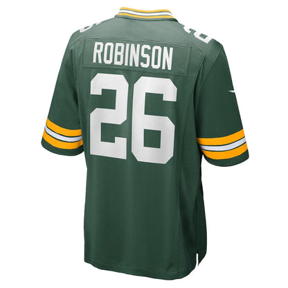 GB.Packers #26 Micah Robinson Green Team Game Stitched American Football Jerseys