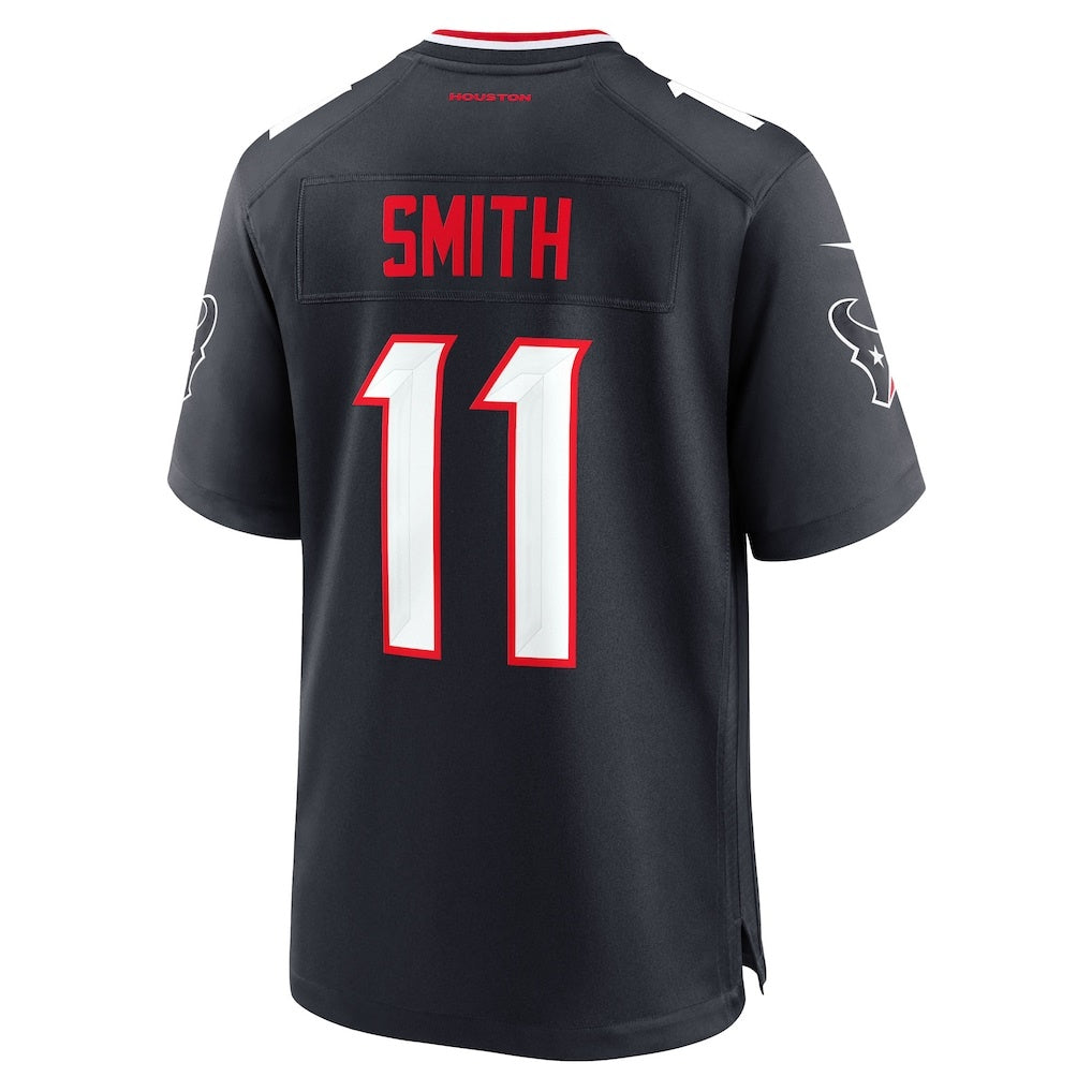H.Texans #11 Tremon Smith Navy Team Game American Football Jersey
