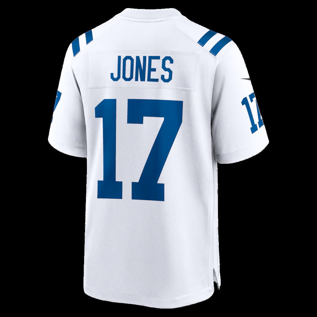 IN.Colts #17 Daniel Jones White Game Stitched American Football Jerseys