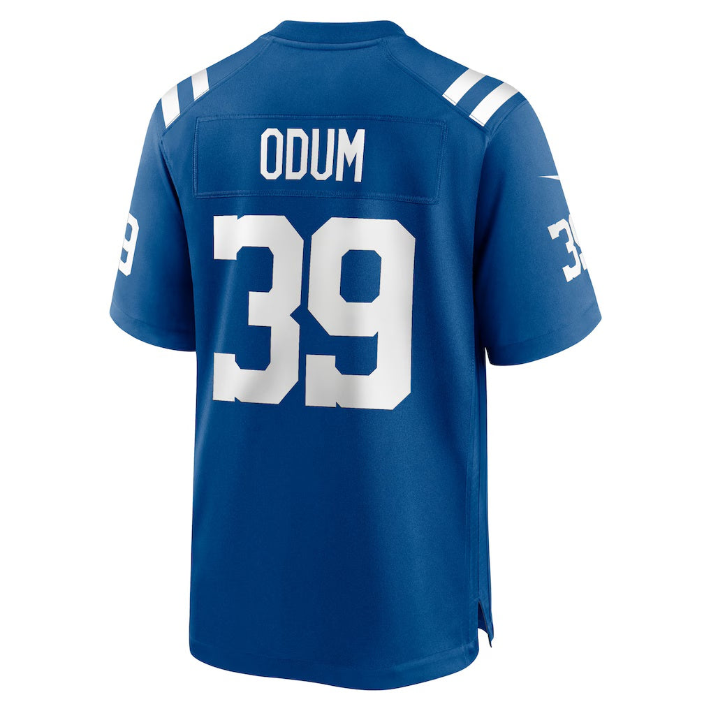 IN.Colts #39 George Odum Royal Team Game Stitched American Football Jerseys